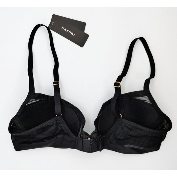 Natori Scope Balconette Underwire Bra Size 32B Black 722340 NEW - Picture 4 of 5
